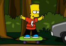 Bart Simpson Vođenje Skejtborda Game